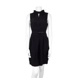 New Roberto Cavalli Just Cavalli high neck belted waist keyhole cutout dress